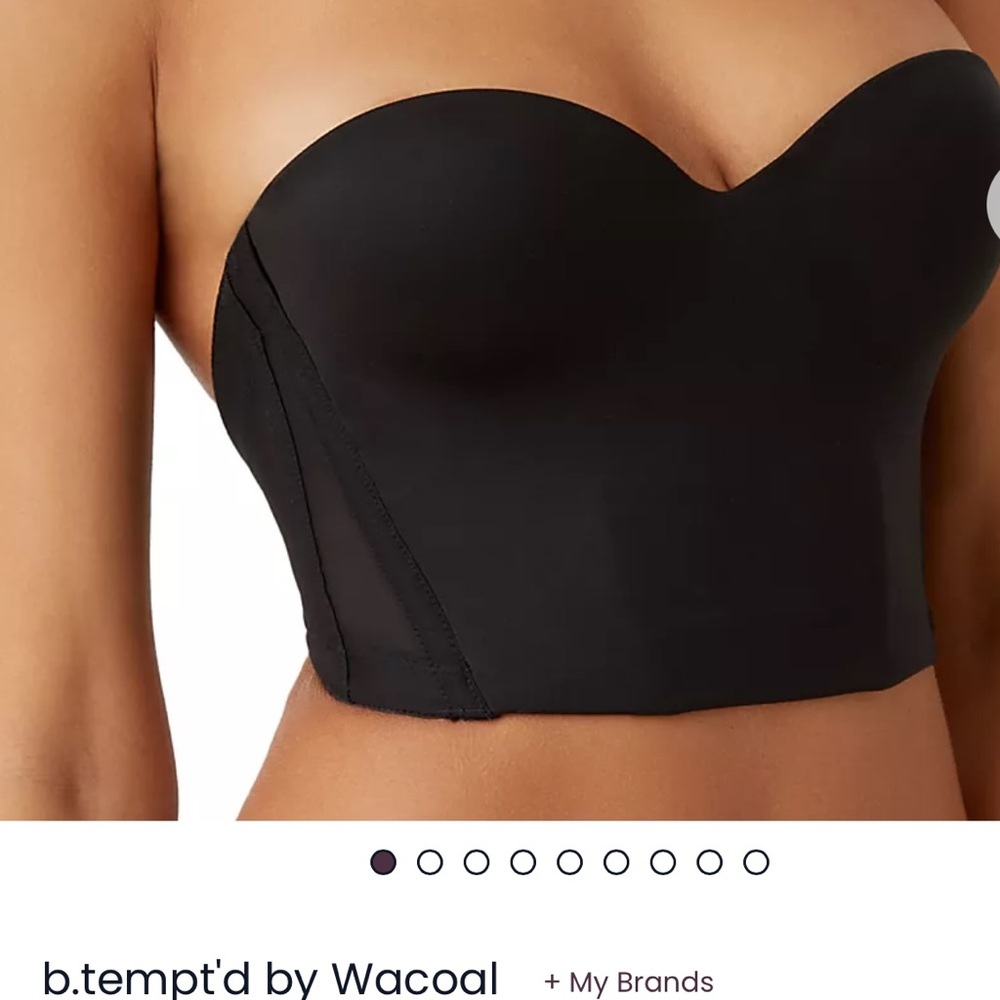 Wacoal Black Strapless Bandeau